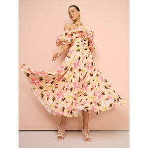 Acler ARAHURA MIDI DRESS Rose AU10/US6